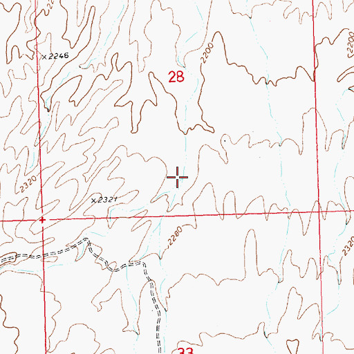 Topographic Map of Burro Canyon, AZ