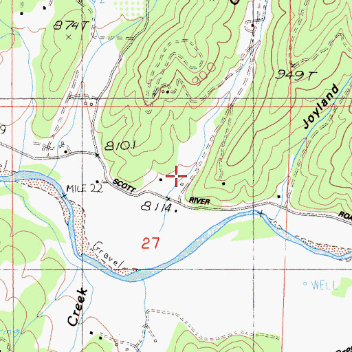 Topographic Map of Graveyard Gulch, CA