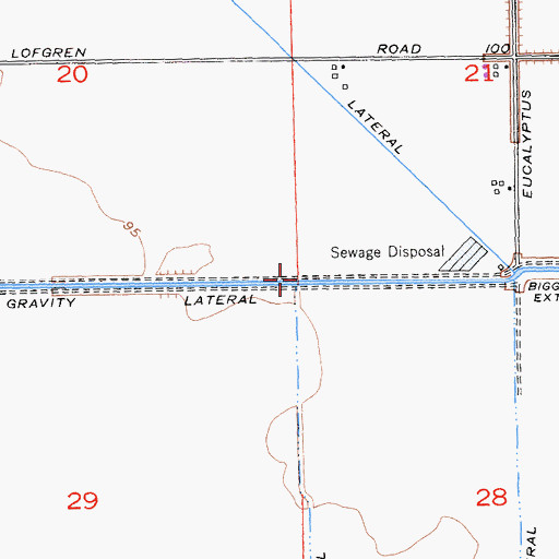 Topographic Map of Gravity Lateral, CA