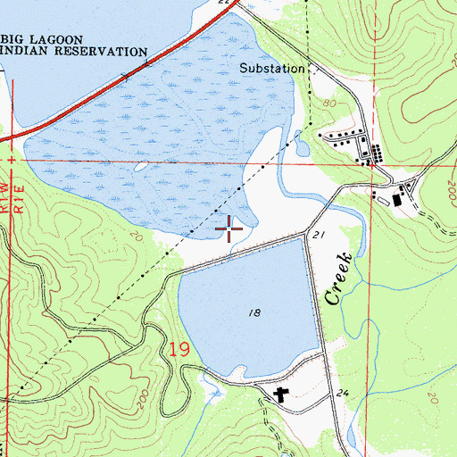 Topographic Map of Gray Creek, CA