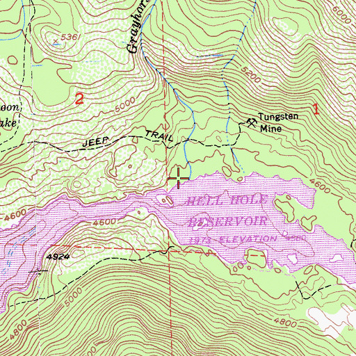 Topographic Map of Grayhorse Creek, CA