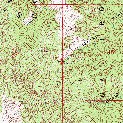 Topographic Map of Coffee Tank, AZ