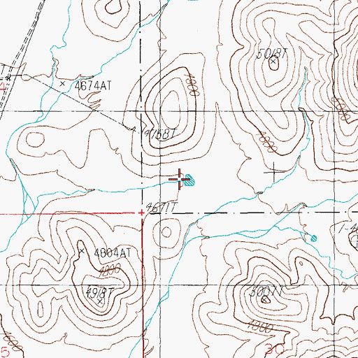 Topographic Map of Corner Tank, AZ