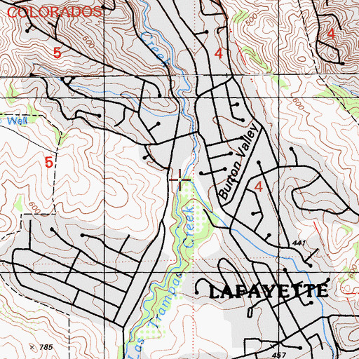 Topographic Map of Grizzly Creek, CA