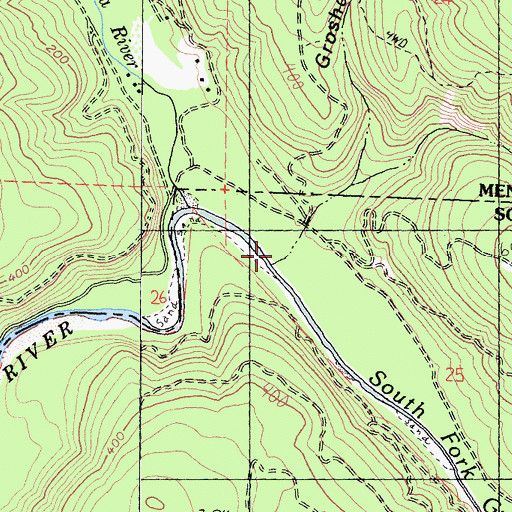 Topographic Map of Groshong Gulch, CA