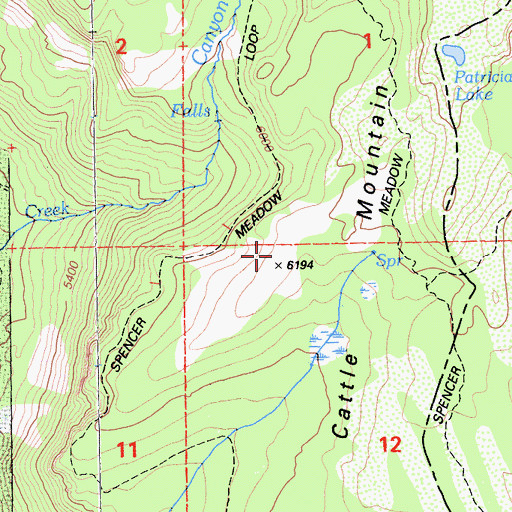 Topographic Map of Growler Trail, CA