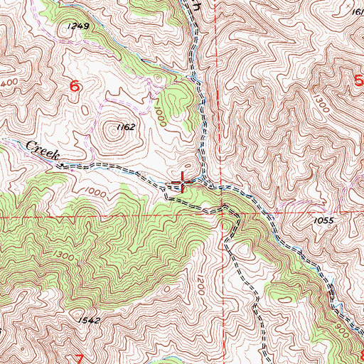 Topographic Map of Grummett Creek, CA