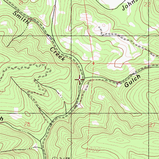 Topographic Map of Gulch Fifteen, CA