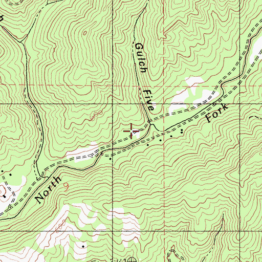 Topographic Map of Gulch Five, CA