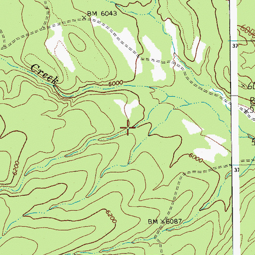 Topographic Map of Dry Prong Dam, AZ