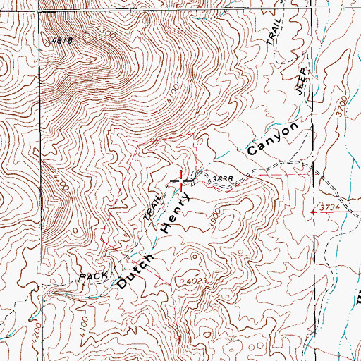 Topographic Map of Dutch Henry Well, AZ