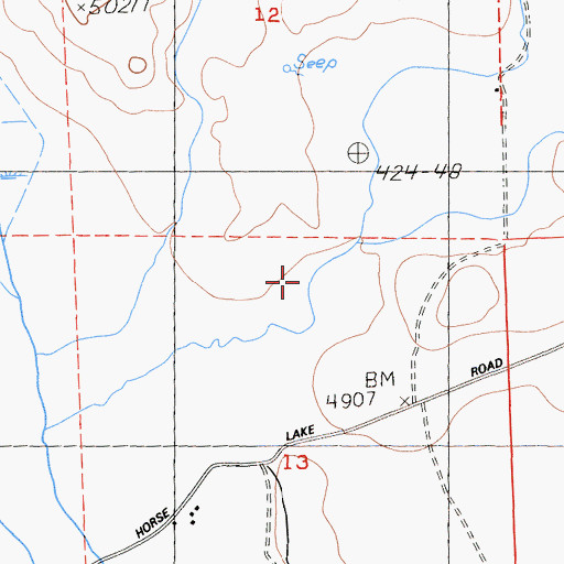 Topographic Map of Hagata Canyon, CA