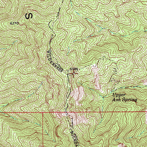 Topographic Map of East Divide Two hundred eighty seven Trail, AZ