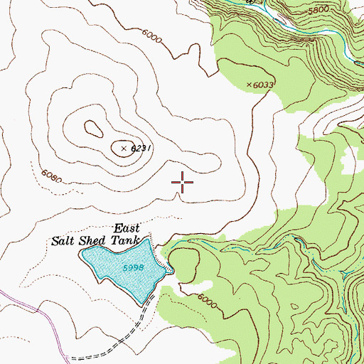 Topographic Map of East Salt Shed Dam, AZ