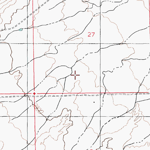 Topographic Map of Eldon Palmer Reservoir, AZ