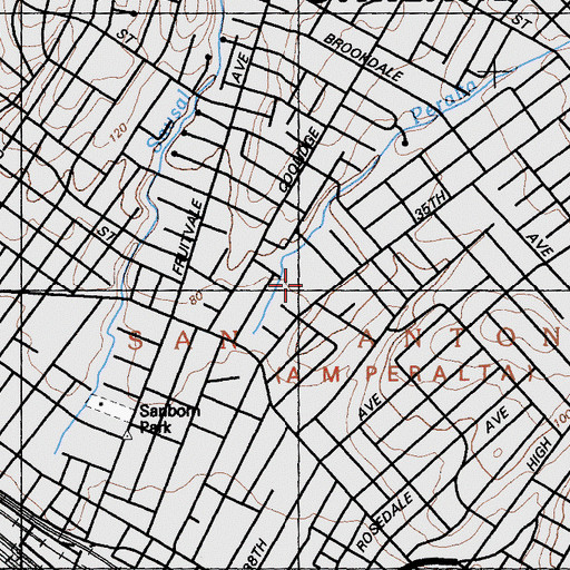 Topographic Map of United for Success Academy, CA