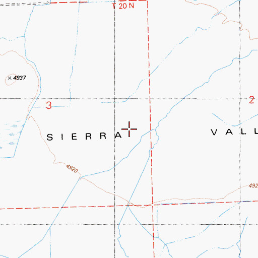Topographic Map of Hamlin Creek, CA