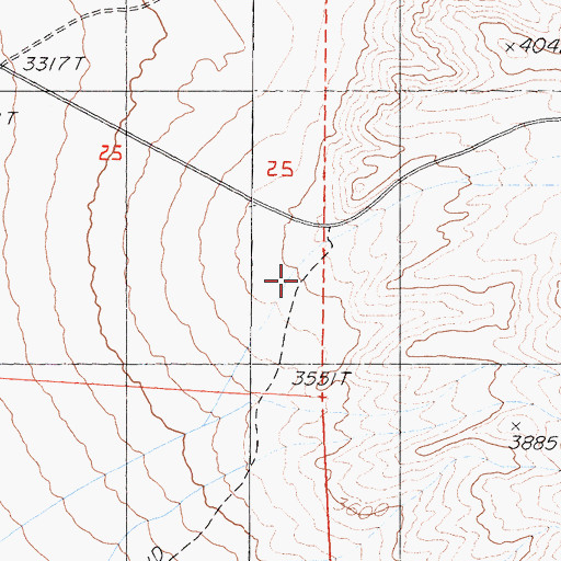 Topographic Map of Hanging Rock Canyon, CA