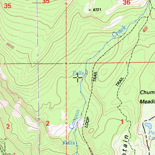 Topographic Map of Hanna Trail, CA