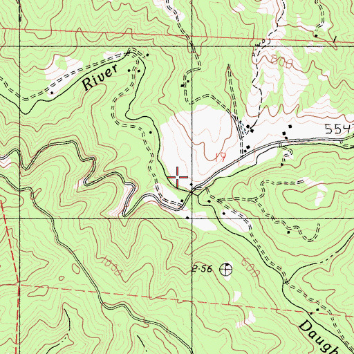 Topographic Map of Hansen School, CA