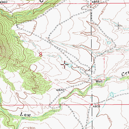Topographic Map of Flower Ranch Tank, AZ