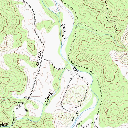 Topographic Map of Harbin Creek, CA