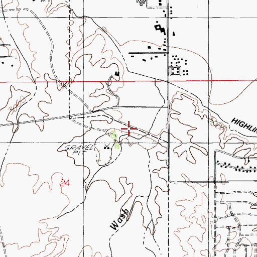 Topographic Map of Freeman Wash Retarding Dam, AZ