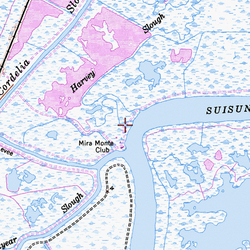 Topographic Map of Harvey Slough, CA