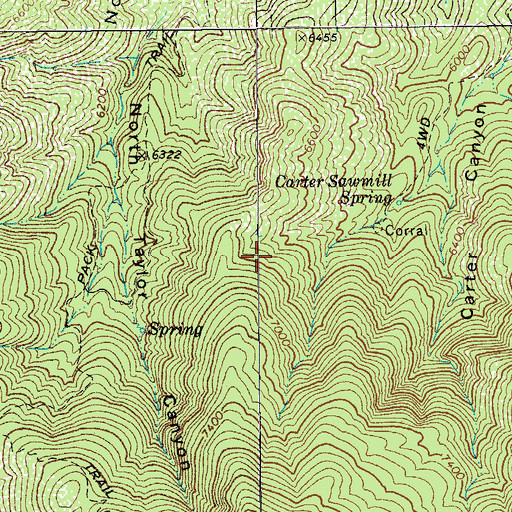 Topographic Map of Goldbug Tunnel, AZ