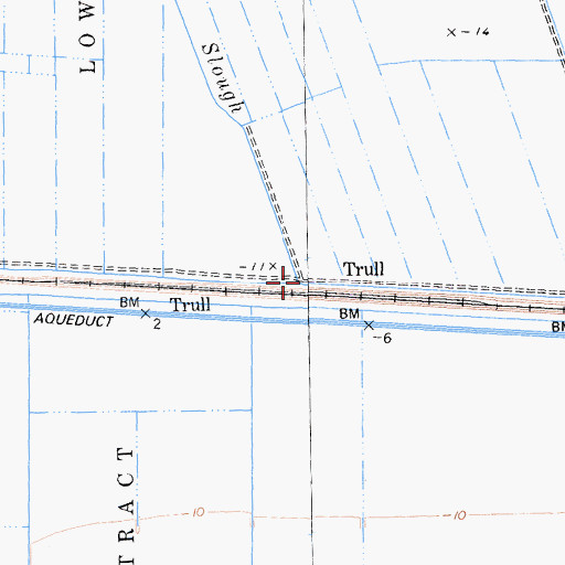 Topographic Map of Hayes Slough, CA