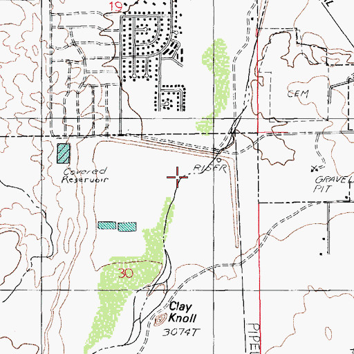 Topographic Map of Graveyard Wash Retarding Dam, AZ