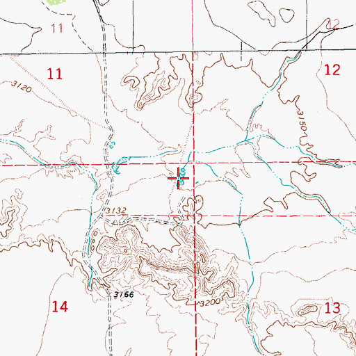 Topographic Map of Halfway Detention Dam, AZ
