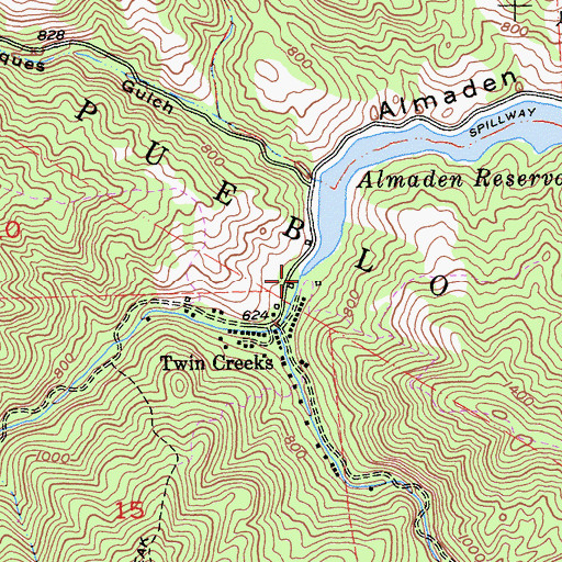 Topographic Map of Herbert Creek, CA