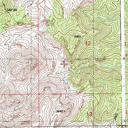 Topographic Map of Hells Dive Spring, AZ