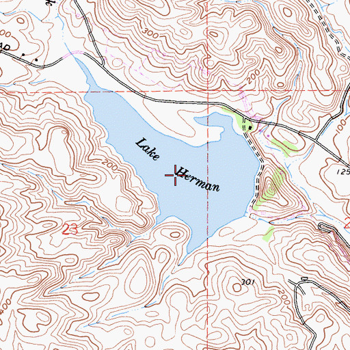 Topographic Map of Lake Herman, CA