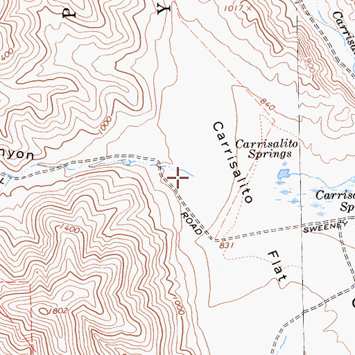 Topographic Map of Herrero Canyon, CA