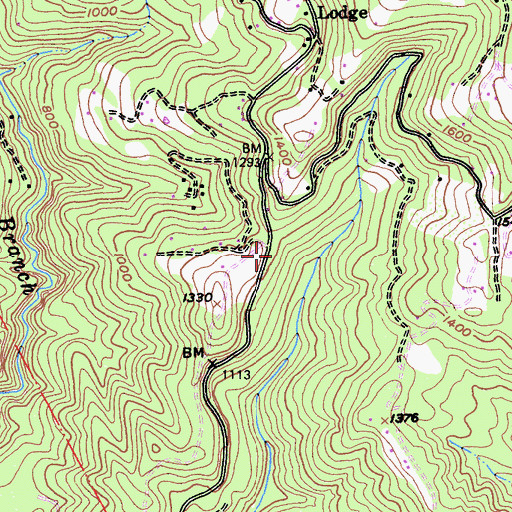 Topographic Map of Hester Creek Church, CA