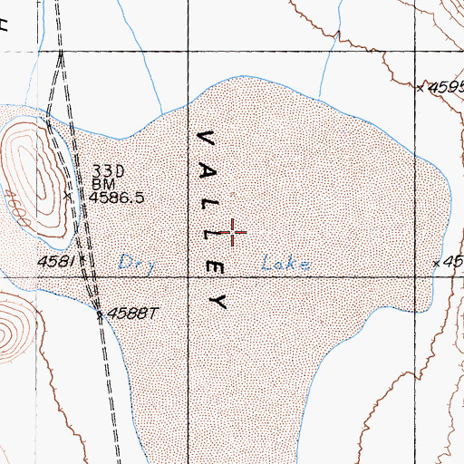 Topographic Map of Hidden Valley, CA