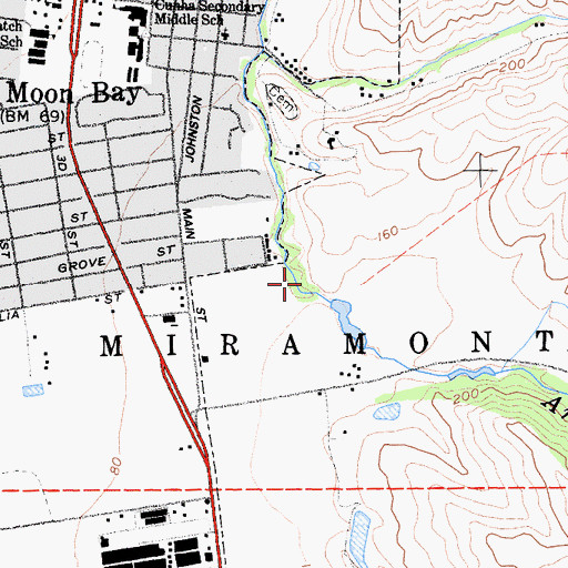 Topographic Map of Higgins Canyon, CA