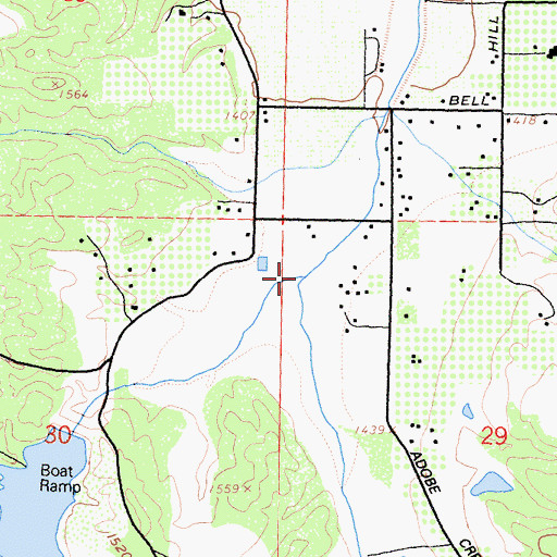 Topographic Map of Highland Creek, CA