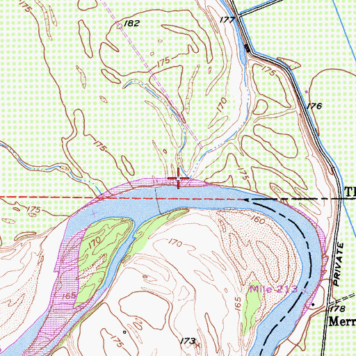 Topographic Map of Hoag Slough, CA