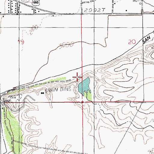 Topographic Map of Judy Wash Retarding Dam, AZ