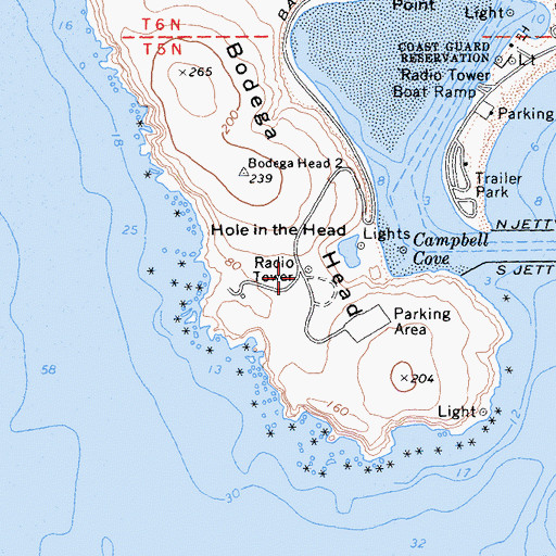 Topographic Map of Hole in the Head, CA