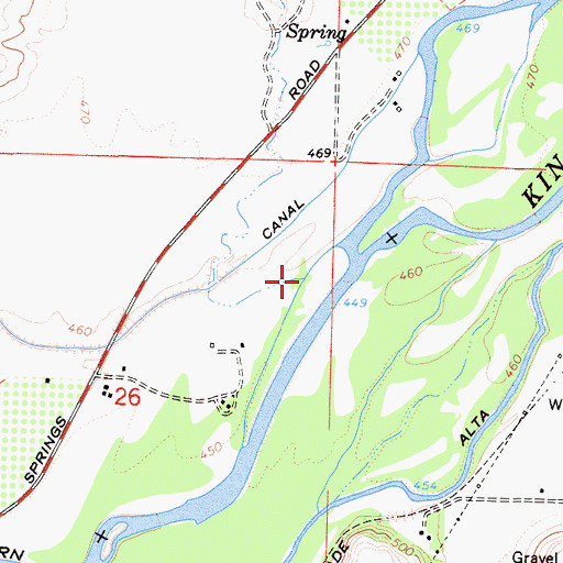 Topographic Map of Holland Creek, CA