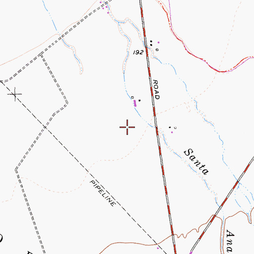 Topographic Map of Hollister Valley, CA