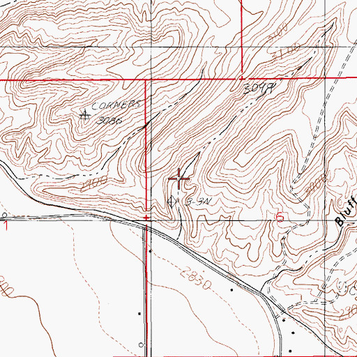 Topographic Map of Lee Dam, AZ