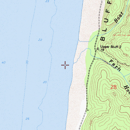Topographic Map of Home Creek, CA