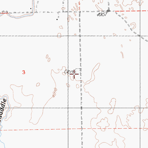 Topographic Map of Honey Lake Cemetery, CA
