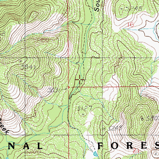 Topographic Map of Little Tank, AZ