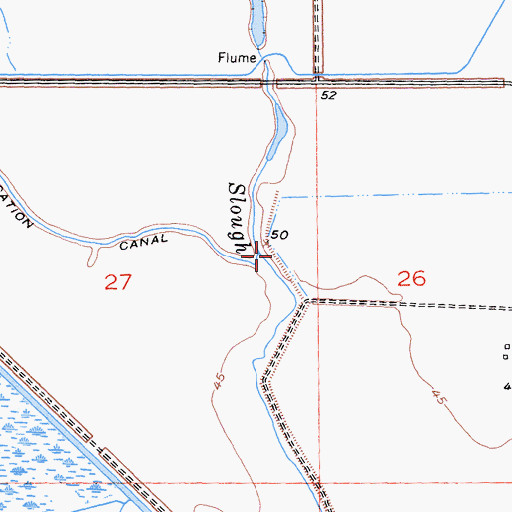Topographic Map of Hopkins Slough, CA